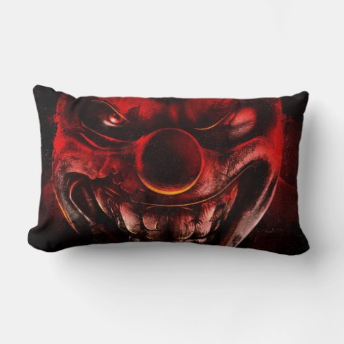 Winky The One Eyed Evil Clown Lumbar Pillow
