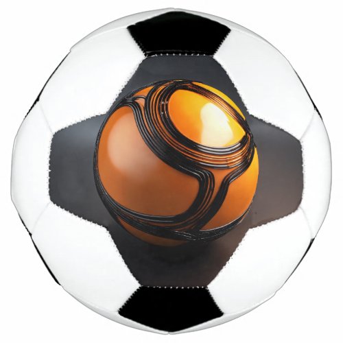 Winline orange ball black background 3d icon soccer ball