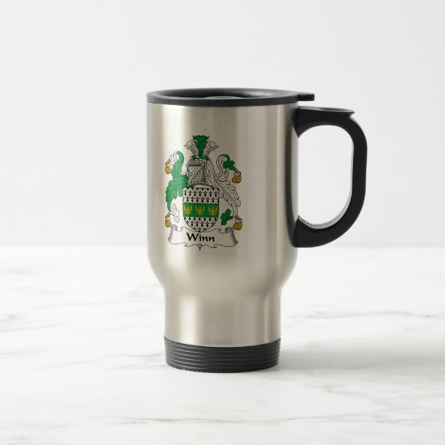Winn Family Crest Travel Mug (Right)