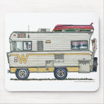 Winnebago Camper Rv Mouse Pad by art1st at Zazzle