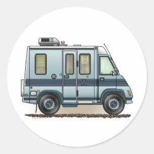 Winnebago LeSharo Camper RV Classic Round Sticker