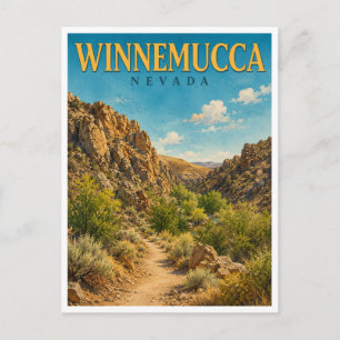 Winnemucca Nevada Water Canyon GeoSaga Postcard