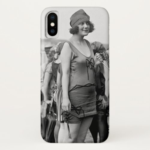 Winner at the Beach 1920s iPhone X Case