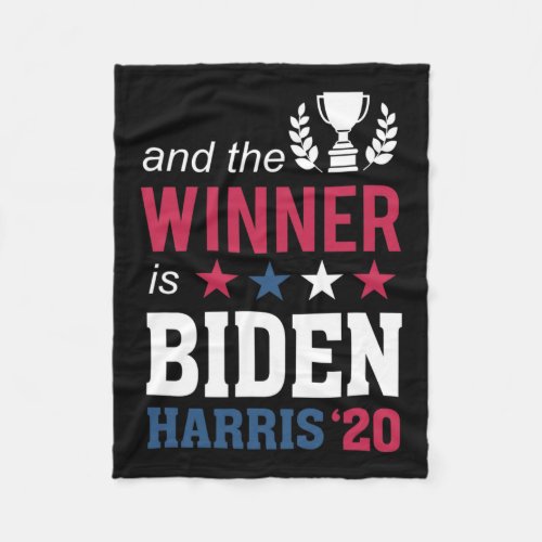 Winner Champions President Joe Biden Kamala Harris Fleece Blanket