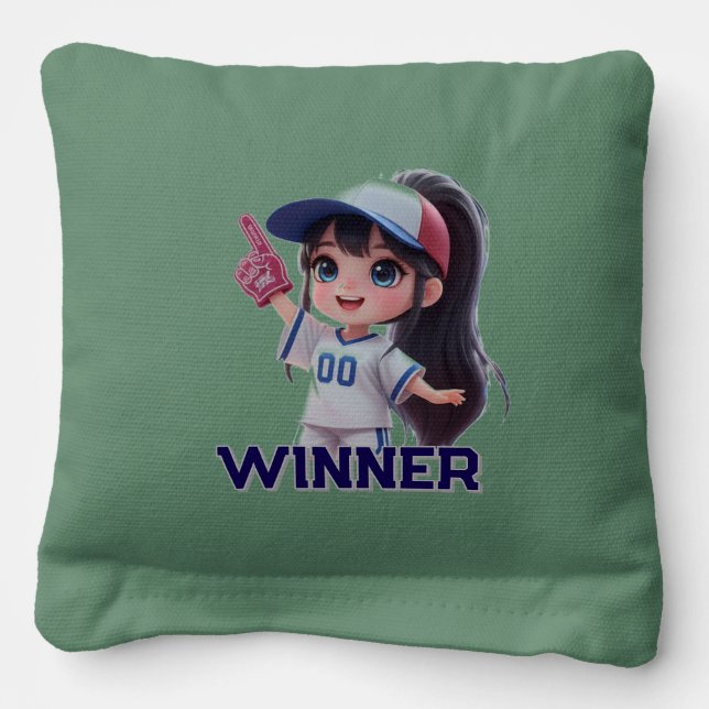 winner fan sports dall cornhole bags (Front)