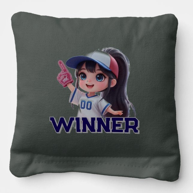 winner fan sports dall cornhole bags (Front)