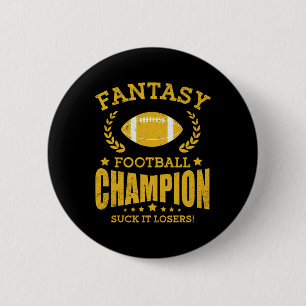 Winner Fantasy Football Champ Champion Draft Footb Button
