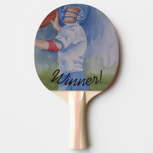 Winner Football Player Ping Pong Paddle