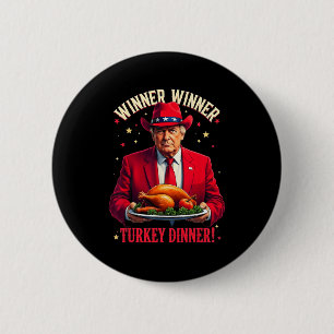 Winner Funny Winner Turkey Dinner Trump Pjs Thanks Button