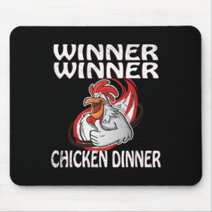 Winner Loser Video Game Chicken Dinner Game Player Mouse Pad
