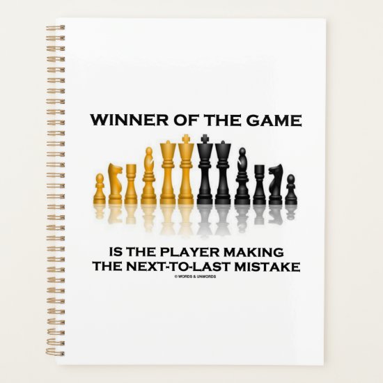 Winner Of Game Player Making Next-To-Last Mistake Planner