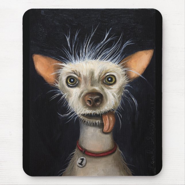 Winner of the Ugly Dog Contest 2011 Mouse Pad (Front)