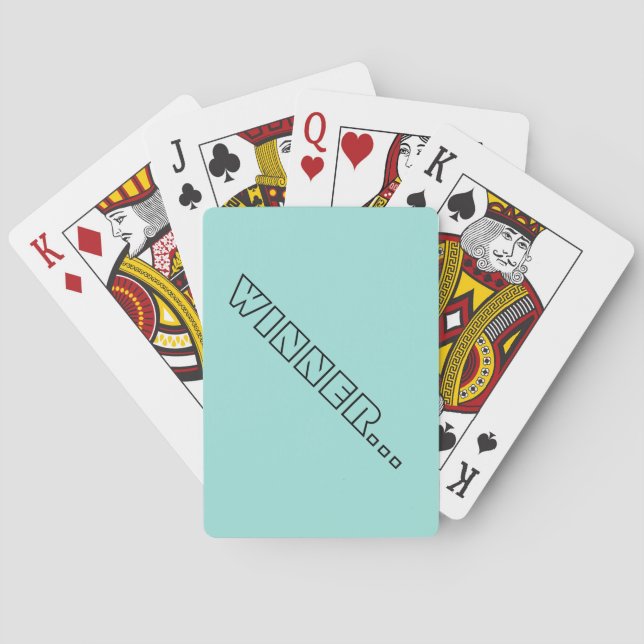 Winner...Poker Playing Cards (Back)