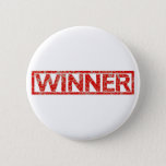 Winner Stamp Pinback Button