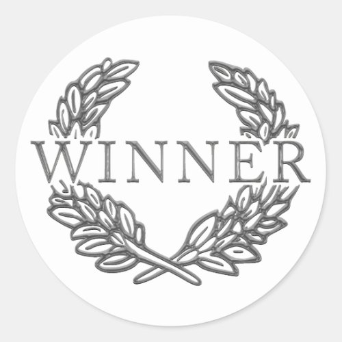 WINNER sticker Classic Round Sticker