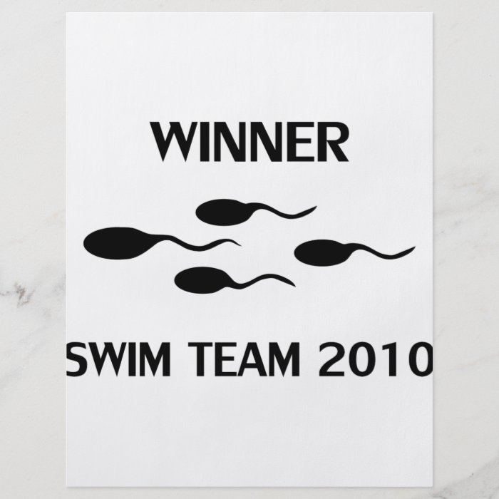 winner swim team 2010 icon flyer