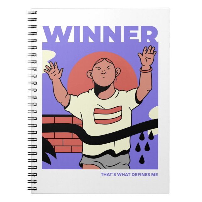 Winner That’s What Defines Me Notebook (Front)