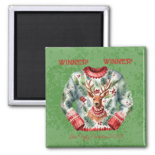 Winner! Winner! Best Ugly Sweater of 20xx Magnet