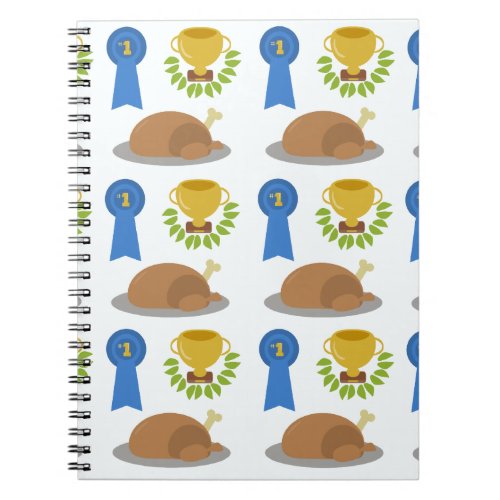 Winner Winner Chicken Dinner Pattern Cartoon Notebook