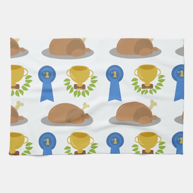 Winner Winner Chicken Dinner Pattern Towel (Horizontal)
