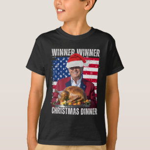 Winner Winner Christmas Dinner Humor Funny Trump X T-Shirt