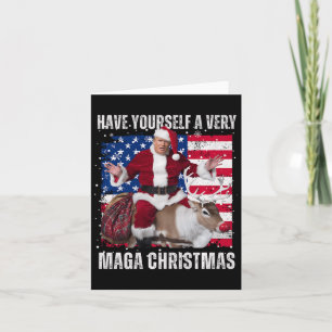 Winner Winner Christmas Dinner Santa Trump Ugly Sw Card