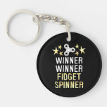 Winner Winner Fidget Spinner Keychain