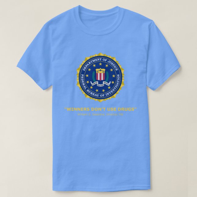 "Winners Don't Use Drugs" (FRONT) T-Shirt (Design Front)