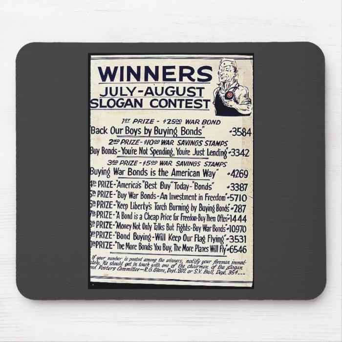 Winners July   August Slogan Contest Mouse Pads