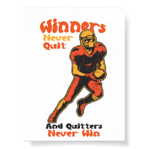 Winners Never Quit Football Motivation Quote
