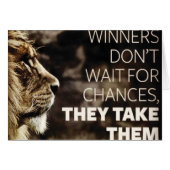 Winners Take Chances - Motivational (Front Horizontal)