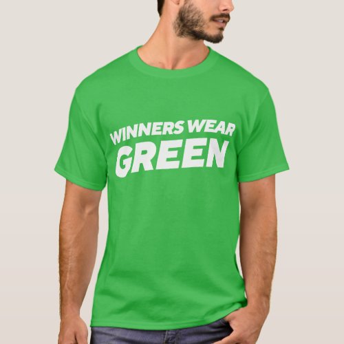 Winners Wear Green T_Shirt