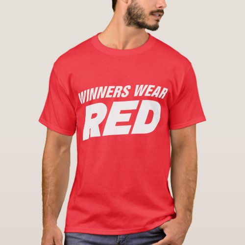 Winners Wear Red T_Shirt