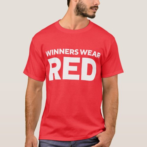 Winners Wear Red T_Shirt