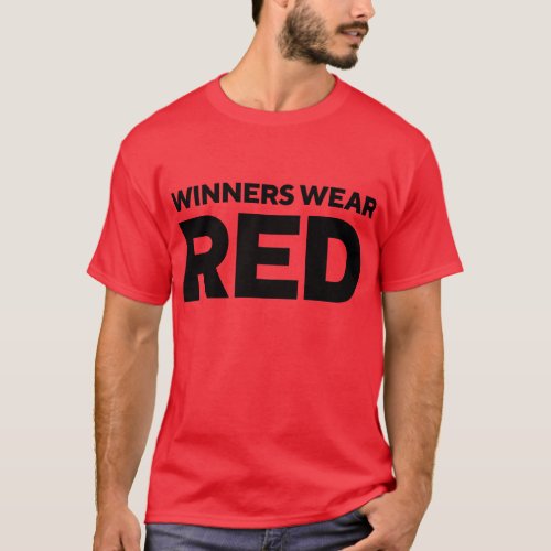 Winners Wear Red T_Shirt