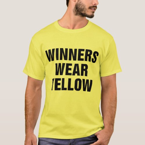 Winners Wear Yellow T_Shirt