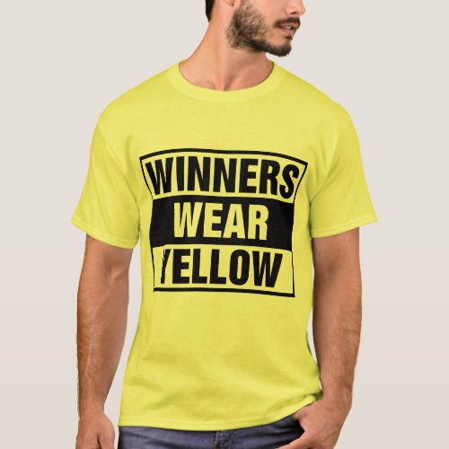 Winners Wear Yellow T_Shirt