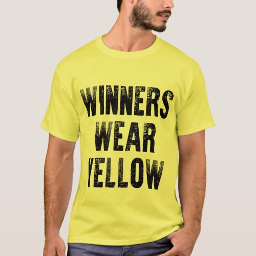 Winners Wear Yellow T_Shirt