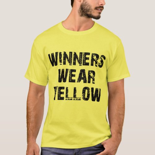 Winners Wear Yellow T_Shirt