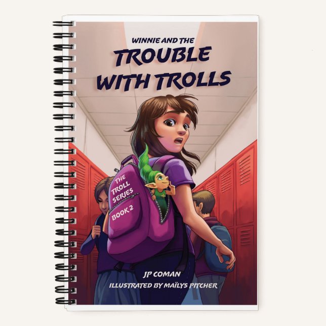 Winnie finds Tammy in her backpack at school Notebook (Front)