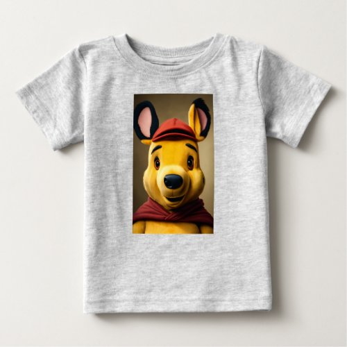 Winnie Pooh Portrait Printed Baby T_Shirt