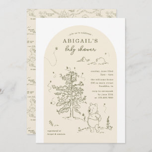 Winnie the Pooh 100 Acre Wood Baby Shower Arch Invitation