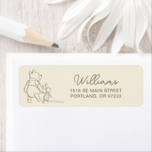 Winnie the Pooh 100 Acre Wood Birthday Arch Label
