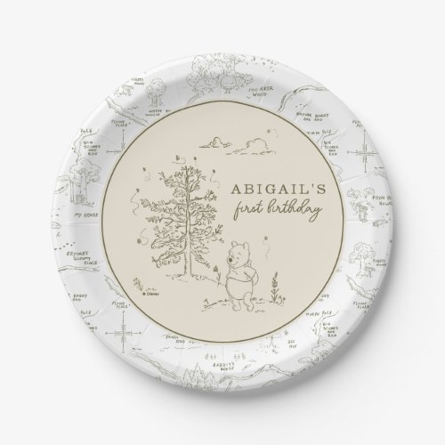 Winnie the Pooh 100 Acre Wood Birthday Arch Paper Plates
