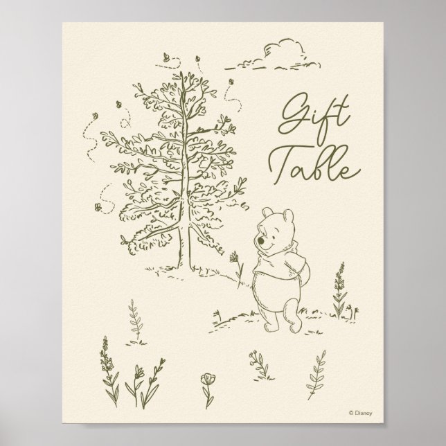Winnie the Pooh 100 Acre Wood Birthday Arch Poster (Front)