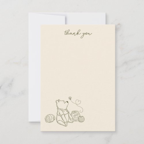 Winnie the Pooh 100 Acre Wood Birthday Arch Thank You Card