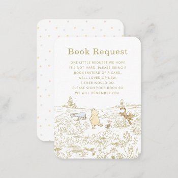 Winnie The Pooh 100 Acre Wood Book Request Insert by winniethepooh at Zazzle