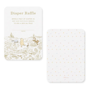 Winnie the Pooh 100 Acre Wood Diaper Raffle Insert