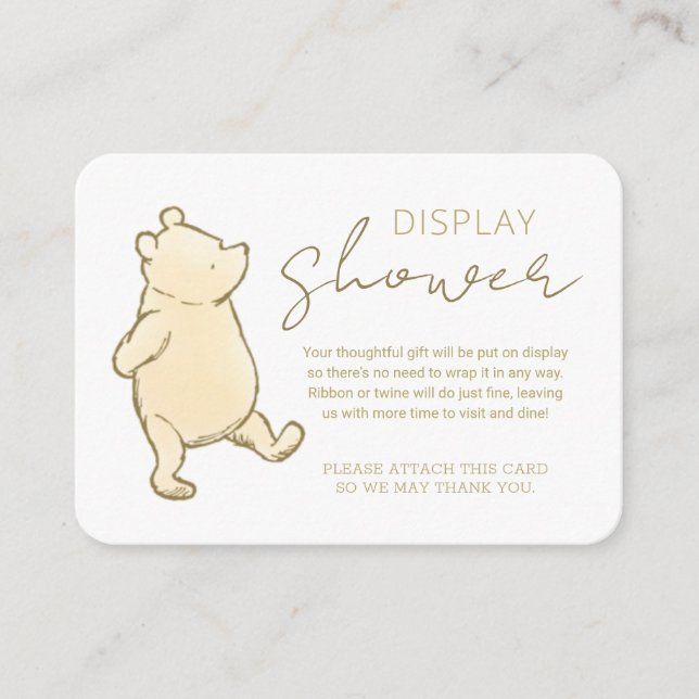 Winnie the Pooh 100 Acre Wood Display Shower Enclosure Card (Front)