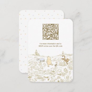 Winnie The Pooh 100 Acre Wood Gift Registry Enclosure Card by winniethepooh at Zazzle